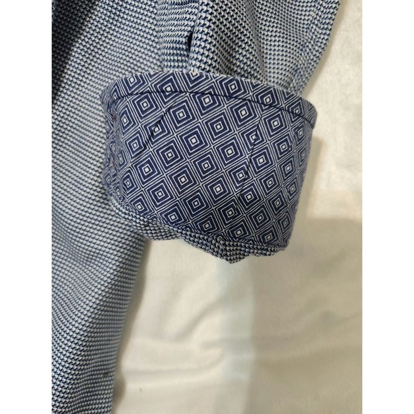 Ted Baker Endurance Mens Geometric shirt sz 16.5 34/35 long sleeve career wear - Picture 3 of 11